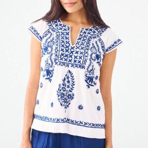 Roller Rabbit Embroidered Faith Top - New with Tags